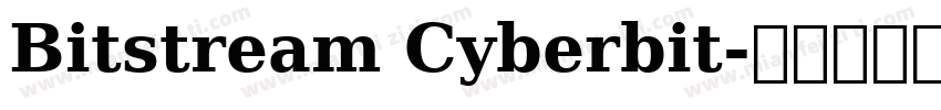 Bitstream Cyberbit字体转换